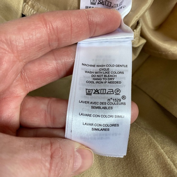 Lauren Ralph Lauren Women's Tan Minimalist Cropped Trousers Pants 12 Old Money - Picture 12 of 16